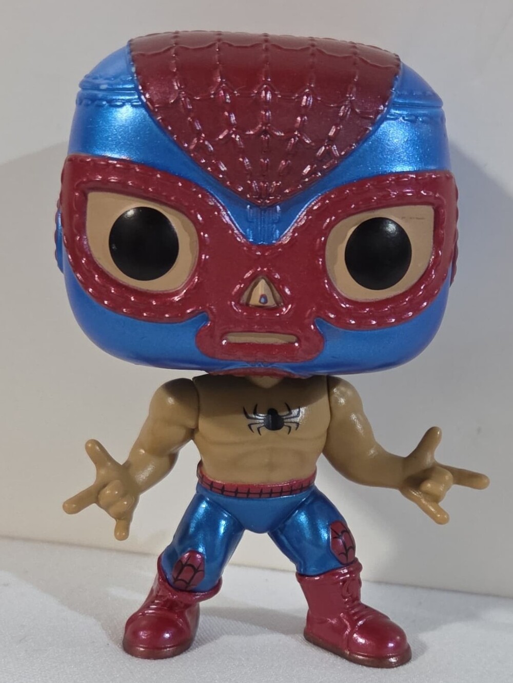 Marvel Lucha Libre El Aracno Spider-Man Metallic Funko Pop #706